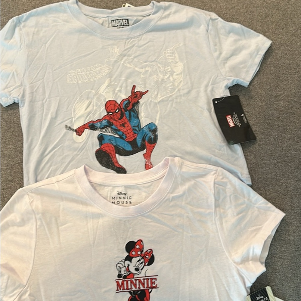 NWT Marvel (Medium) & NWT Disney (Large)